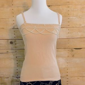 tan/cream Alberto Makali sweater tank